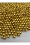 10mm World Model Gold CCB Metallized Plastic Beads, Jewelry, Bag Beads (100g, ~190 Pieces) - 3