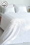Home Double Size (200*220) Plain White Luxury Cotton Duvet Cover Only 1 Piece - 2