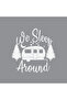 قافلة تخييم بيضاء من We Arround - 17x17 سم