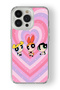 حافظة شفافة مطبوعة بتصميم Powerpuff Girls متوافقة مع هاتف iPhone 14 Pro Max