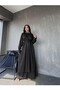 WOMEN'S 2-PIECE COLLAR AND SLEEVES STONE EMBROIDERED TUNIC PANTS SKIRT SET - 3