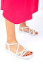 White Women's Sandals 19158