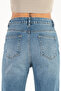 Women's Medium Blue Lycra Mom Jeans NOV24JE0002 - 7