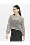 Knitical Bolero Knit Black Crop Blouse Openwork Knitwear Knitted - 6