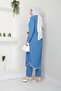 Women's Double Denim Suit with Trousers - 5