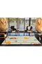 Fruitful Striped Patterned Woven Base and Woven Base Carpet Miravip1083 - 3
