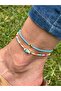Bym245 2-Piece Blue Fish Anklet: Sea Themed Elegant Jewelry Women's Anklet - 5