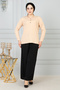 Women's Mother Comfortable Cut Loose Thin Corded Button Detailed Combed Cotton Blouse - 2