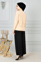 Women's Mother Comfortable Cut Loose Thin Corded Button Detailed Combed Cotton Blouse - 6