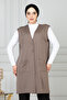 Women Mother Long Thin Buttoned Combed Cotton Vest with Pockets Mother's Day - 6