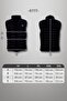 Men's Hoodless Padded Stand Collar Zippered Lined Puffer Vest 9777 - 5