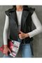 Women's Black Leather Biker Vest