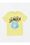 LCW Crew Neck Printed Short Sleeve Boys' T-Shirt