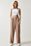 Women's Biscuit Loose Palazzo Trousers RV00191 - 2