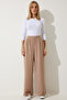 Women's Biscuit Loose Palazzo Trousers RV00191 - 7