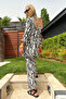 Women's Black Patterned Kimono Set ALC-X12128 - 7