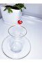 Paşabahçe Handmade Heart Glass Tea Cut Set (6 Pieces) - 4