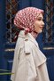 وشاح باروك بنمط S باللون العنابي - 4