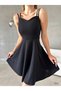 New Season Double Strap Crepe Fabric Women's Mini Dress Homecoming Dress582130 - 3