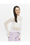 knitical Bolero Watashi tasseled Cream Crop Blouse Openwork Knitwear Knitted