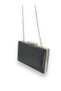 Navy Blue Color Skin Leather Matte Leather Metal Handle Evening Dress Bag Evening Bag Wedding Engagement Henna - 4