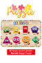 Wooden Puzzle Cute Shapes - Square, Circle, Rectangle, Triangle Find-Plug Educational and Learning Puzzle