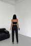 Women's Striped Waist Elastic Trousers - 3
