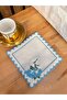 Spring Branch Pattern Embroidered 1 PCS Cocktail Napkin - 2