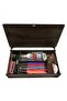 12 Pieces Silicone Handle Crochet and Knitting Set with Wooden Box - 3