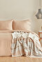 Nevada Double Crepe Duvet Cover Jacquard Pique Set Beige