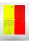 Fifa Printed Thick Yellow Red Card with Chart (Written with Pencil, Erasable) - 3