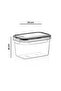 4500 ml Fresh Box Rectangular Deep Storage Container - 2