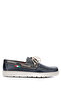 Men's Genuine Leather Navy Blue/Green Casual Shoes