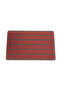 Door Mat, 6 Stripe Carpet Mat, Dust and Moisture Remover Mat, Claret Red, 45*70 - 3