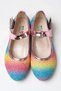 Girl's Rainbow Butterfly Ballerina Ballet Shoes - 5