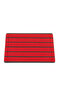 Door Mat, 6 Stripes Carpet Mat, Dust and Moisture Remover Mat, Red, 45*70 - 3