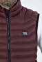 Men's Hoodless Padded Stand Collar Zippered Lined Puffer Vest 9777 - 6