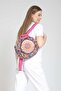 Fargin Ethnic Authentic Bohemian Round Embroidered Backpack Daily Travel Backpack