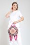 Fargin Ethnic Authentic Bohemian Round Embroidered Backpack Daily Travel Backpack - 2