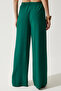 Women's Dark Green Palazzo Viscose Trousers BH00322 - 5