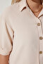 Women's Cream Balloon Sleeve Linen Ayrobin Shirt DD01321 - 3