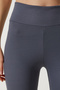 Women's Anthracite High Waist Ribbed Knitted Tights ZV00208 - 5