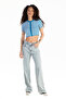 Women's Light Blue Wideleg Jeans NOV24JE0003