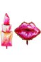 Lipstick and Lip Balloon Barbie Birthday Lipstick Balloon Lip Balloon Bachelorette Party Bride Balloon