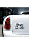 قافلة التخييم Happy Camper باللون الأصفر - 17x17 سم - 2