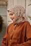 S Pattern Baroq Scarf Caramel