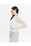 knitical Bolero Watashi tasseled Cream Crop Blouse Openwork Knitwear Knitted - 3