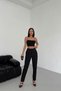 Women's Striped Waist Elastic Trousers