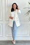 Classic Blazer Jacket with Four Button Detail