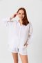 Women's White Linen Shirt - 5